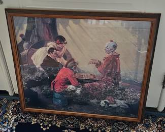 Framed Norman Rockwell print 