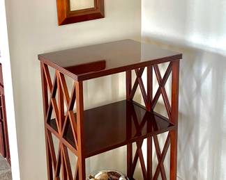 Baker Furniture Shelving Unit with Drawer
