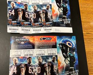 Chicago Bear game tickets 2012