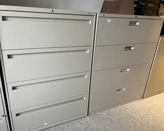 HON lateral filing cabinet; 42" L x 53" H x 20" D