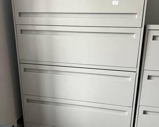HON Tall 5 drawer lateral file cabinet; 42" L x 66" H x 20" D