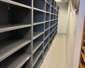 Adjustable Industrial Metal shelving (units separate)