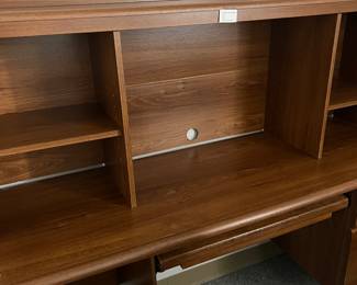 Desk with bookshelf; 60" L x 20" D x 29" H (56" H with bookshelf)