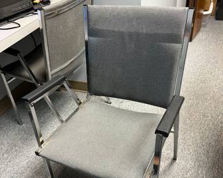 Fabric & metal office chairs