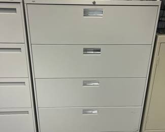 HON lateral filing cabinet; 42" L x 53" H x 20" D