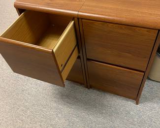 wooden file cabinet