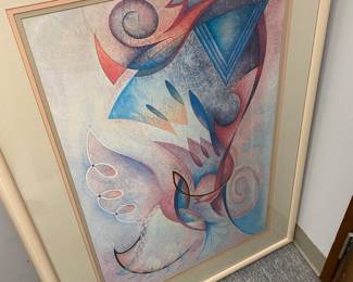 Karen Morgan 1992 Tropical Fantasia framed print