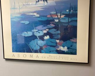 Tadashi Asoma, Water Lilies poster print