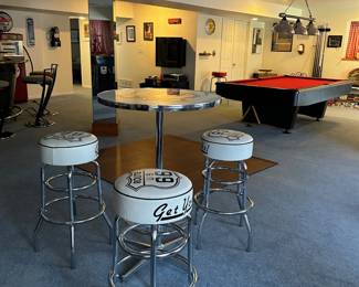 Route 66 High Top and Three Stools