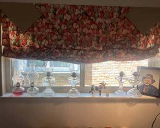 VTG Pressed Glass Oil Lamp