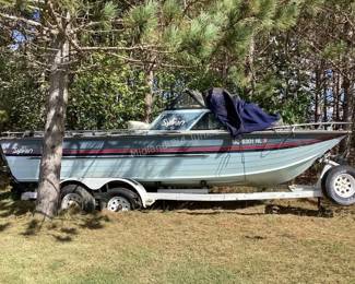 1987 22' Sylvan Boat with trailer