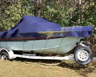 1987 22' Sylvan Boat with trailer