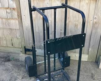 Wood hauling hand cart