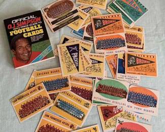 Vintage Football Team Cards
