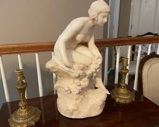 Alabaster Sculpture, Pietro Ceccarelli, circa 1910