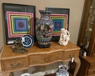 Photo updated for Tuesday: Chinese Cloisonne Vase, Sculptures