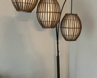 Intertech 3 globe "Maui Arc" floor lamp, 82" H x 45" W