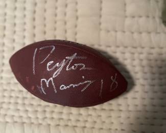 Peyton manning signed football 