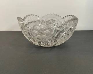 American Cut Glass Bowl