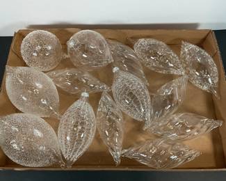 Glass xmas ornaments