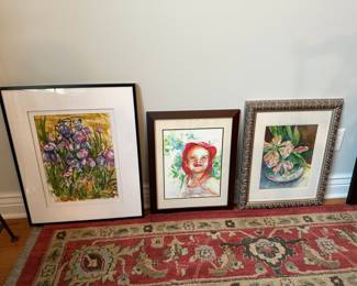 Original Watercolor Paintings by Local Artist