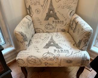 Paris Script Accent Chair