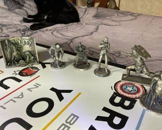 solid silver marvel/dc/star wars collectables