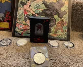 dc solid silver coin collectables