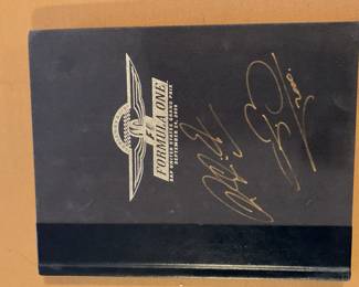 Formula One autographed book 