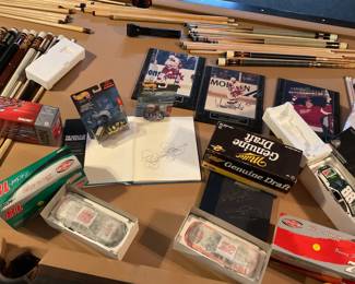 signed Nascar die cast cars