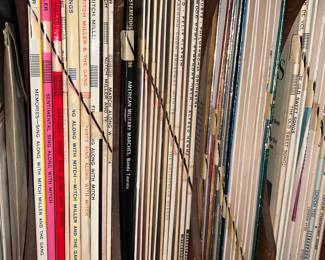 lines on spines black magic marker... go figure.