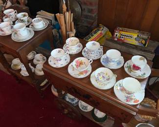 Tea Cup + Saucers