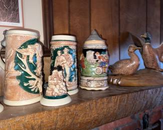 German steins (tops are loose)