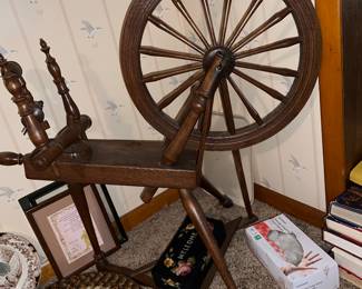 Spinning Wheel with spindles, looks complete and old!! $150