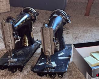 Sewing machines!!!!! antique Working models as well as newer toy ones.. oh my