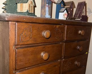 Handcarved Wooden bureaus old!!!