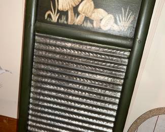 MUSHROOMS on a washboard! omg so cute!