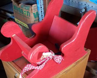 Wooden child's sleigh
