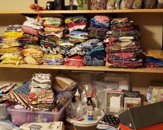 Fabric galore in Craft Room