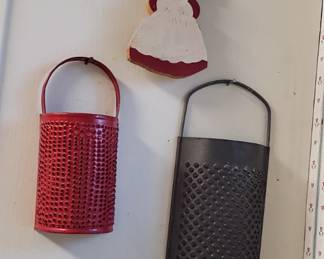 Vintage metal graters