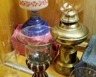Vintage oil lamps