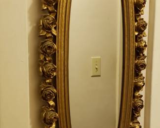 oval Syroco Gold Wall Mirror