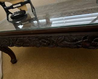 Asian Carved Coffee Table