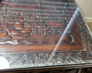 Asian Carved Coffee Table