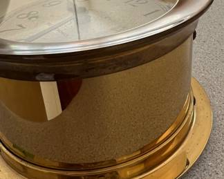 Seth Thomas Corsair E537-000 Brass Ship Clock