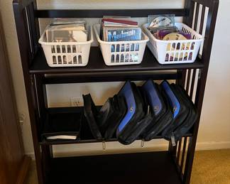 Collapsible Bookshelf, CD's, DVD's