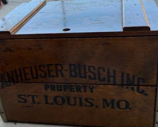 Anheuser-Busch Wood Box