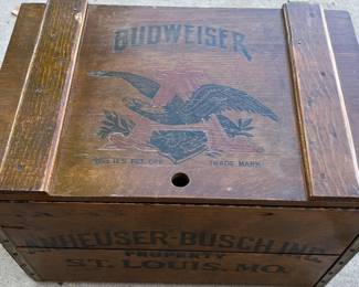 Anheuser-Busch Wood Box