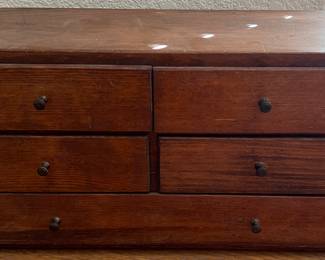 Vintage Wood Storage Chest Small