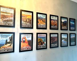 Super neat collection of signed and numbered state park ads!!!